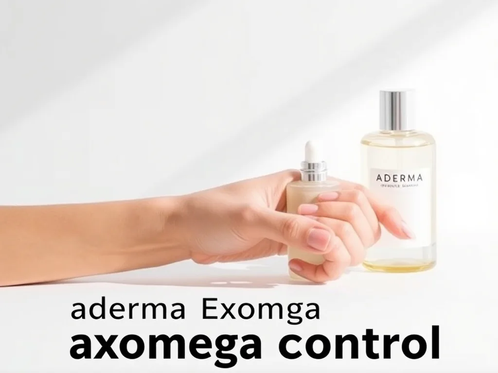 Appliquant le baume A-Derma Exomega Control sur un avant-bras pour calmer les démangeaisons